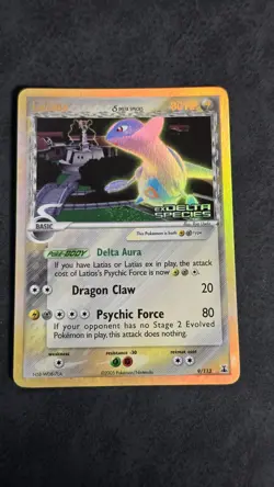 Latios 9/113 Reverse Holo Pokemon EX Delta Species - Image 1
