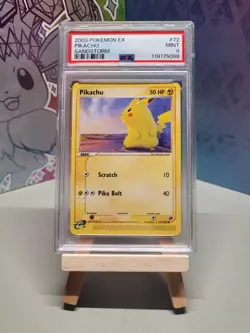 2003 Pokemon Ex Pikachu Sandstorm #72/ 100 PSA 9 Mint - Image 1