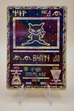 Ancient Mew Holo Pokemon Black Star Promo Pokemon Movie WOTC 2000 SWIRL - Image 1