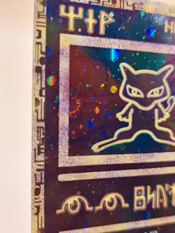 Ancient Mew Holo Pokemon Black Star Promo Pokemon Movie WOTC 2000 SWIRL - Image 2