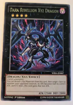 Dark Rebellion Xyz Dragon - WIRA-EN007 - Rare- 1st Edition YuGiOh! NM - Image 1