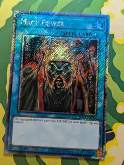 Mage Power RA03-EN113 Platinum Secret Rare 1st Edition YuGiOh TCG Card - Image 1