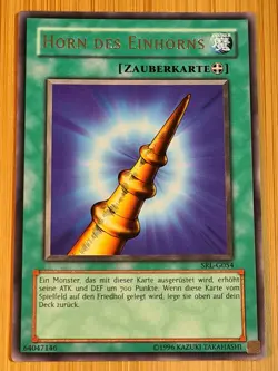 HORN DES EINHORNS # SRL-G054 Rare Yu-Gi-Oh Spell Ruler 2003 Deutsch Mint Vintage - Image 1