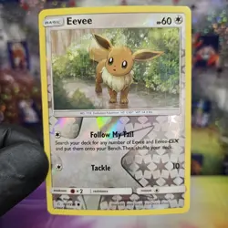 Eevee 167/236 Reverse Holo Sun & Moon SM Cosmic Eclipse Set Pokemon Card 2019 - Image 1