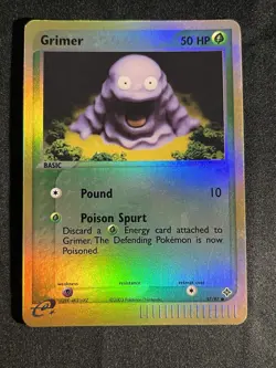 Grimer 57/97 EX Dragon Reverse Holo Pokemon TCG Card NM - Image 2