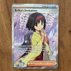 Pokemon TCG Erika's Invitation 196/165 SV 151 Ultra Rare NM Card - Image 1