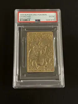 Burger King Charizard #06 23K Gold Plated Card 1999 PSA 6 - Image 2