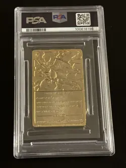 Burger King Charizard #06 23K Gold Plated Card 1999 PSA 6 - Image 4