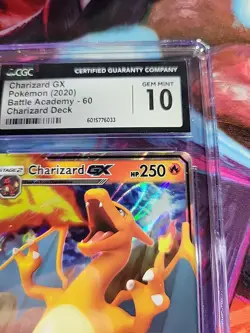 Charizard GX Battle Academy Holo Card #60 Charizard Stamped CGC 10 Gem Mint 2020 - Image 4