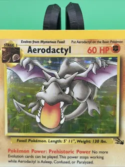 Aerodactyl - 1/62 - Pokemon Fossil Unlimited Holo Rare Card WOTC NM - Image 4