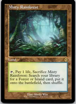 Misty Rainforest (Retro Frame) 438 Modern Horizons 2 NM MTG - Image 1