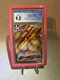 Pokemon 2021 Shining Fates Eevee VMAX SWSH087 CGC 9.5 (With Guard) - Image 1