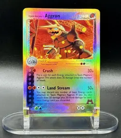Team Magma’s Aggron 7/95 Reverse Holo Pokemon EX Team Magma vs Team Aqua NM/M - Image 2