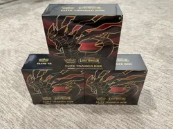 Pokemon Lost Origin Elite Trainer Box Lot of Three (3) ETB’s New Sealed - Image 1
