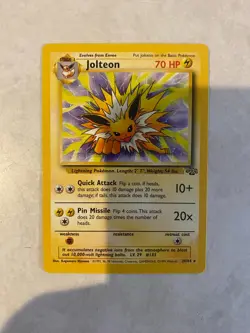 Pokemon TCG Jolteon 20/64 Jungle Unlimited Non-Holo Rare Near Mint (NM) - Image 1