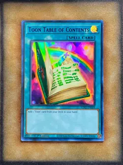 Yugioh Toon Table of Contents LDS1-EN069 Ultra Rare 1st Ed PURPLE MP - Image 1