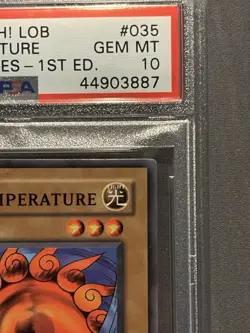 Yugioh Lob-035 1st PSA 10 Gem Mint Ray & Temperature Legend Of Blue-Eyes - Image 4