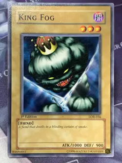 King Fog LOB-036 the Legend of Blue Eyes White Dragon 1st Edition - Image 1