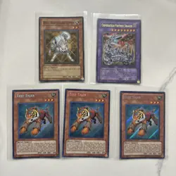 Yu-Gi-Oh! TCG Test Tiger, Ryko, And Chimeratech Fortress Dragon Lot of 5 - Image 1