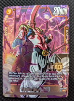 Dragon Ball SCG Tournament Winner Card Majin Buu : Evil FB05-086 Alt Art Rare NM - Image 1