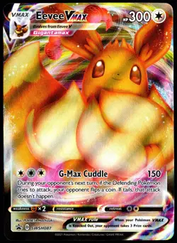 Pokemon TCG Eevee VMAX SWSH087 2021 Sword & Shield Black Star Promo Card - NM - Image 1