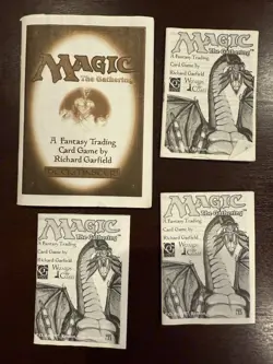 Magic The Gathering Deckmaster Rule Book Lot, 1 Large 3 Small - Image 1