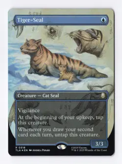 Tiger-Seal (Borderless) (Foil) 0318 (R) MTG Avatar: The Last Airbender (TLA) - Image 1