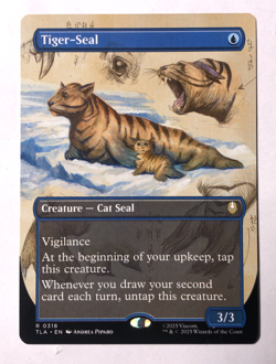 Tiger-Seal BORDERLESS 318 Avatar: The Last Airbender MTG Magic the Gathering NM - Image 1