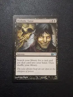 Diabolic Tutor 93/249 2011 - MTG Magic The Gathering -Lightly Played - Image 1