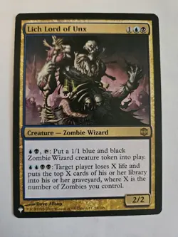 MTG Lich Lord of Unx the List Alara Reborn LP 24/145 - Image 1
