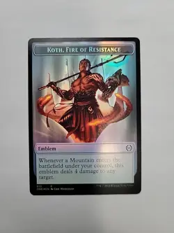 MTG - Koth, Fire Of Resistance/ Rebel Token Foil ONE #013 - Image 1