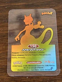 Mewtwo 150 Pokemon Lamincards Edibas 2005 - Image 2