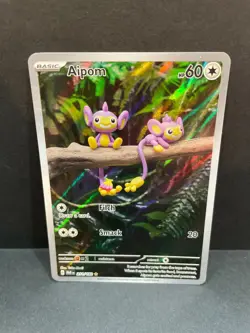 Aipom Pokemon (2023) Paradox Rift 211/182 Near Mint - Image 1