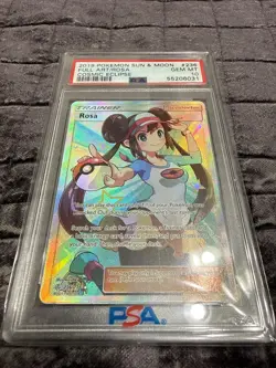 2019 POKEMON SUN & MOON COSMIC ECLIPSE #236 FULL ART/ROSA PSA 10 - Image 1