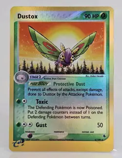 Dustox 6/109 EX Ruby & Sapphire Reverse Holo Pokemon Card LP - Image 1