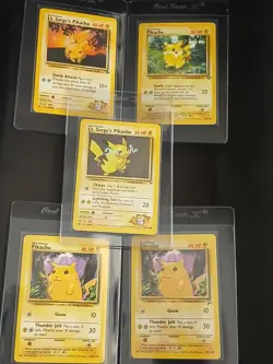 Pokemon TCG Pikachu Mixed Lot - 5 Cards (Lt. Surge's Pikachu) - Image 1