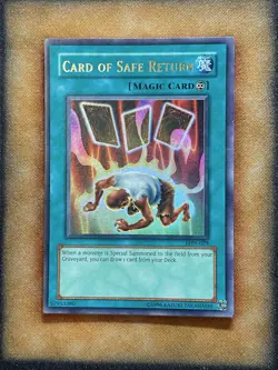 Yugioh Card Of Safe Return LON-029 Ultra Rare LP - Image 1