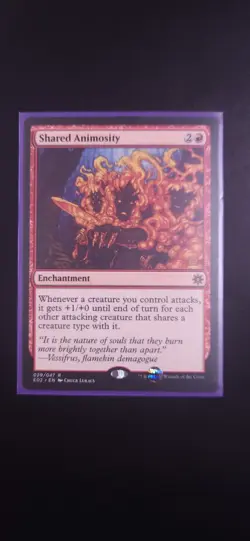 MTG Shared Animosity Card Explorers of Ixalan, Regular NM Condition - Image 1