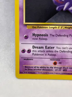 HAUNTER - 29/102 - Base Set - Pokemon Card - uncommon - Image 2