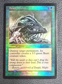 Beast Within Time Spiral Remastered Foil MTG Magic NM Card - Image 1