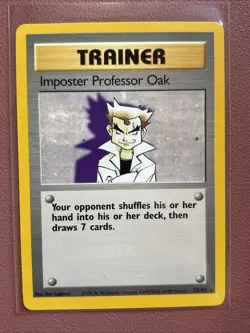 Pokemon TCG Imposter Professor Oak Base Set Unlimited Rare 73/102 NM/LP - Image 1