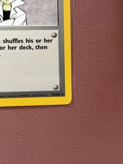 Pokemon TCG Imposter Professor Oak Base Set Unlimited Rare 73/102 NM/LP - Image 2