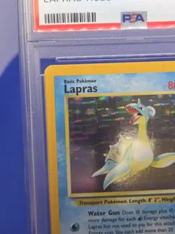 VTG WOTC Pokemon Fossil Unlimited Lapras 10/62 Holo Rare PSA 9 MINT NEW CERT - Image 4