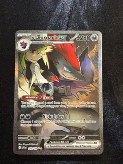 Pokemon TCG N's Zoroark EX 185/159 Sv09 Special Illustration Rare Holo - Image 1