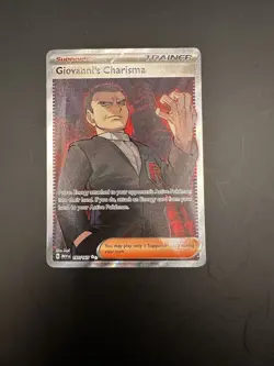 Pokemon TCG Giovanni's Charisma 197/165 Scarlet & Violet 151 Ultra Rare Holo - Image 1