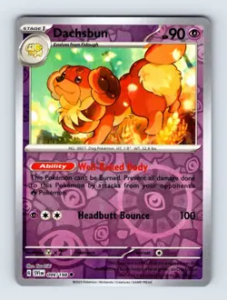 Dachsbun - Scarlet & Violet Base Set 099/198 - Rev Holo - NM - Pokemon TCG - Image 1