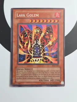 Yugioh Lava Golem Pharaonic Guardian PGD-107 Secret Rare Near Mint - Image 1