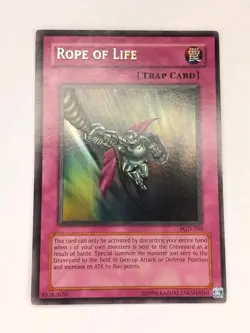 Yu-Gi-Oh! TCG Rope of Life PGD-105 Ultra Rare LP - Image 1