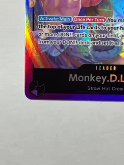 Monkey.D.Luffy ST18 OP05-060 Leader PURPLE Starter Deck Foil MINT - Image 4