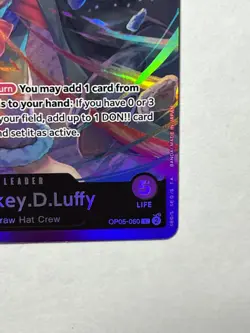 Monkey.D.Luffy ST18 OP05-060 Leader PURPLE Starter Deck Foil MINT - Image 5